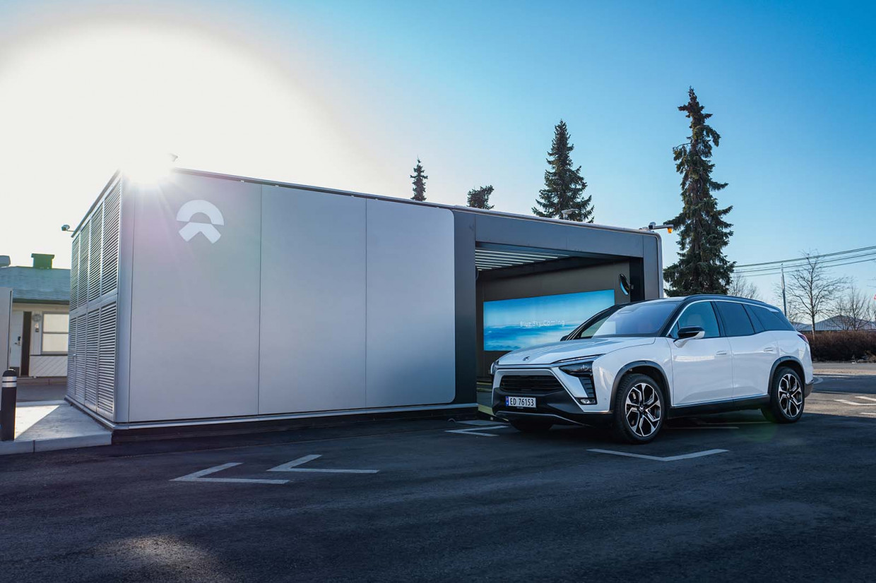 Nio : les stations de batteries interchangeables arrivent en Europe