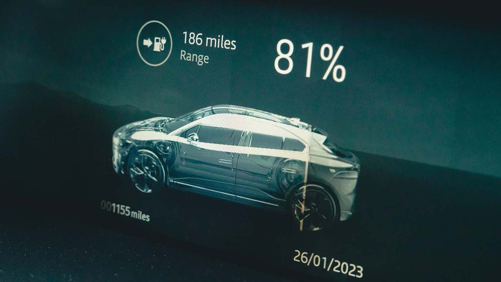 Jaguar I-Pace range indicator